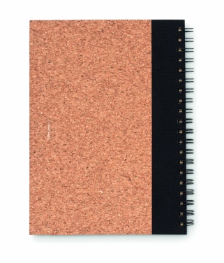 Logo trade advertising products image of: Cork notebook with pen