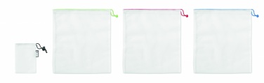 Logotrade advertising products photo of: Set of 3 RPET mesh food bags