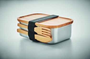 Logo trade promotional gifts picture of: Stainless steel lunchbox 600ml