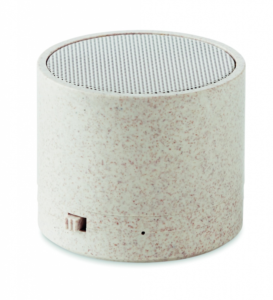 Logotrade advertising products photo of: 3W speaker in wheat straw/ABS