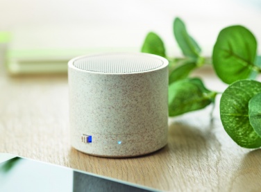 Logo trade promotional product photo of: 3W speaker in wheat straw/ABS
