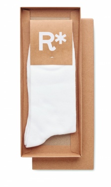 Logo trade promotional products image of: Pair of socks in gift box L