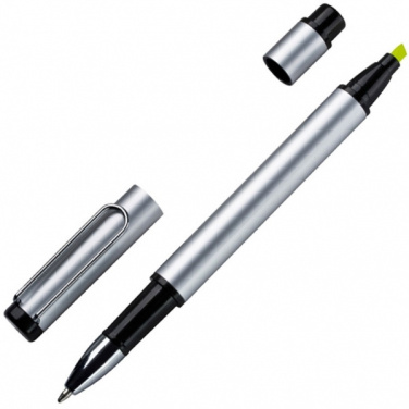 Logo trade corporate gifts image of: Metal duo pen GETAFE