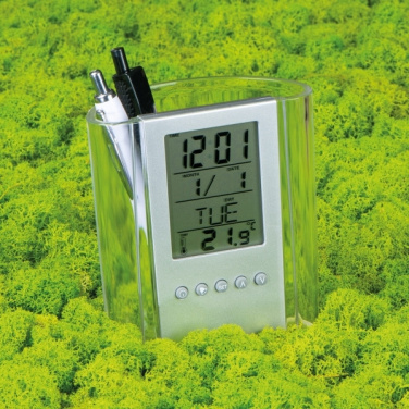 Logo trade promotional gift photo of: Acrylic desk pen holder MADRID