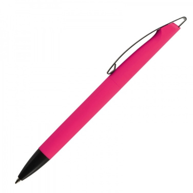 Logo trade promotional giveaways picture of: Metal ballpen soft touch BRESCIA