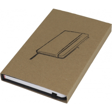 Logo trade promotional giveaways picture of: A6 note book LUBECK