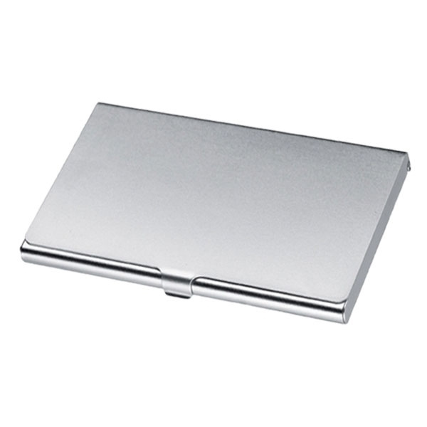 Logo trade promotional items image of: Metal business card holder CORNWALL