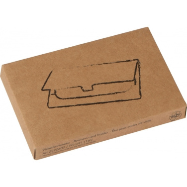 Logo trade promotional giveaways image of: Metal business card holder CORNWALL