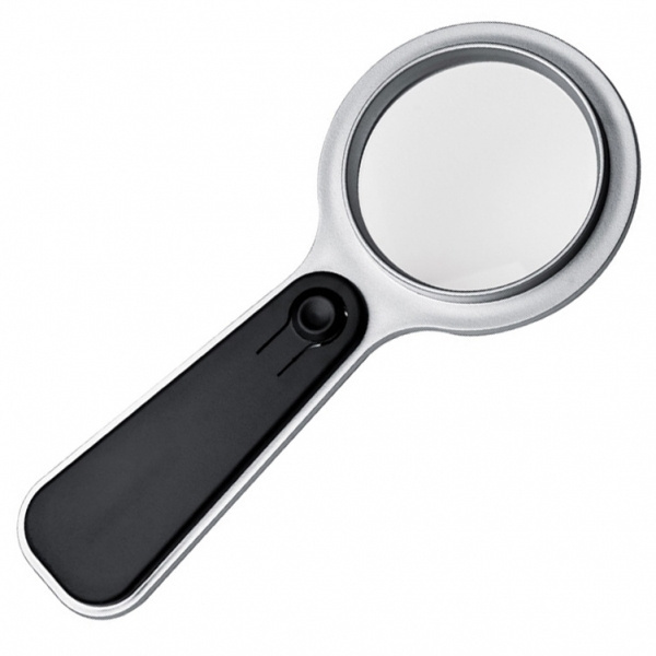 Logo trade advertising products image of: Magnifying glass with LED GLOUCESTER
