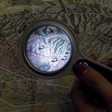 Logotrade advertising product image of: Magnifying glass with LED GLOUCESTER