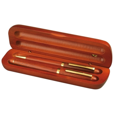 Logotrade promotional merchandise picture of: Rosewood writing set OXFORD