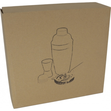 Logotrade promotional giveaways photo of: Metal cocktail set, 3-piece MESSINA