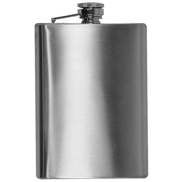 Logo trade corporate gift photo of: Stainless steel hip flask KANSAS CITY 237 ml