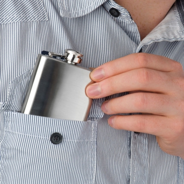 Logotrade promotional giveaways photo of: Stainless steel hip flask FRESNO 104 ml
