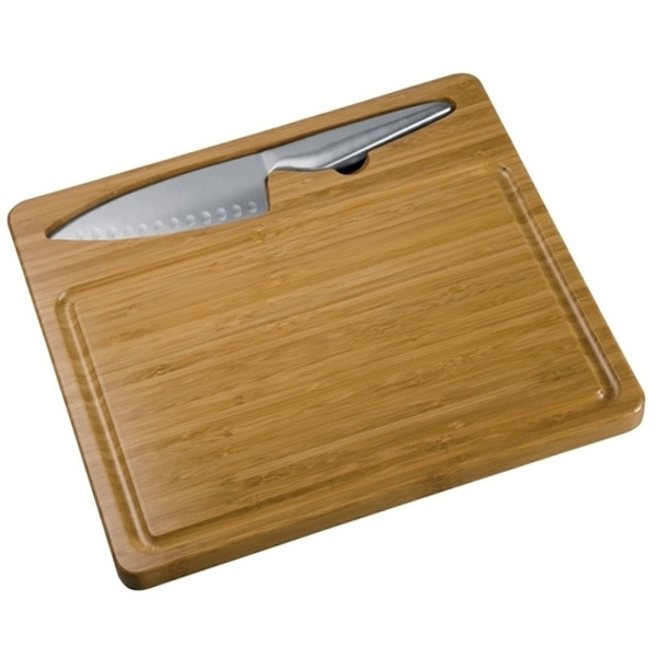 Logotrade promotional merchandise image of: Cutting board with knife MANTOVA
