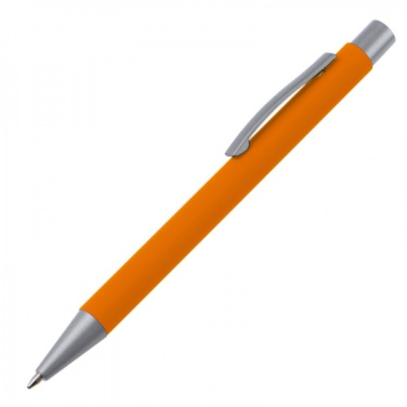 Logo trade promotional gifts image of: Metal ballpen soft touch ABU DHABI
