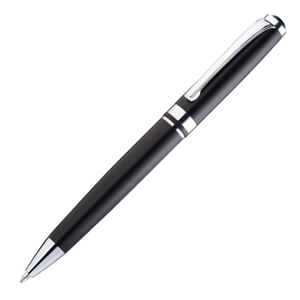 Logo trade promotional merchandise photo of: Metal ballpen CLAYTON