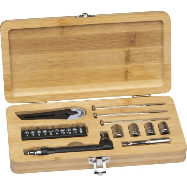 Logotrade advertising products photo of: 22-piece tool set BERINGEN