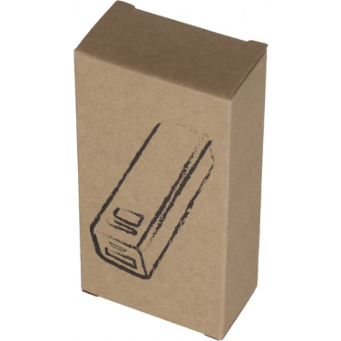 Logotrade promotional items photo of: Metal power bank PORT HOPE 2200mAh