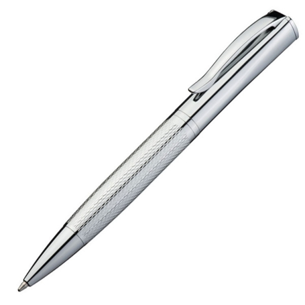 Logo trade business gift photo of: Metal ballpen CHESTER