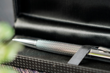 Logo trade corporate gifts image of: Metal ballpen CHESTER