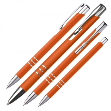 Logo trade promotional giveaways image of: Metal ballpen NEW JERSEY