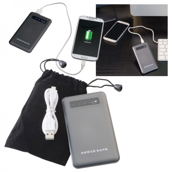 Logo trade promotional gift photo of: Power bank KINGSVILLE