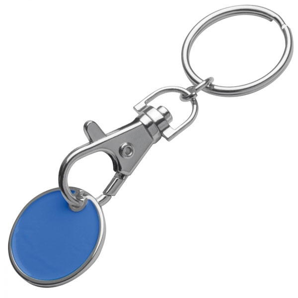 Logo trade promotional merchandise image of: Keyring with shopping coin ARRAS