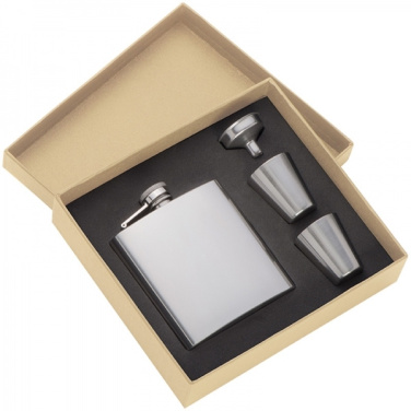 Logotrade promotional merchandise picture of: Hip flask with 2 shot glasses SANDVIKEN 170 ml