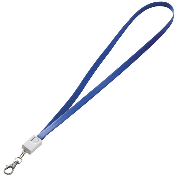 Logo trade promotional products image of: Lanyard with usb cable LE PORT