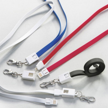 Logotrade promotional gifts photo of: Lanyard with usb cable LE PORT