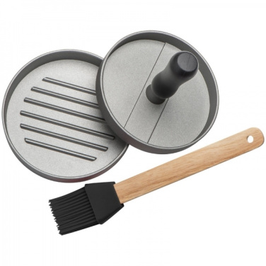 Logo trade promotional items image of: Burger press with silicone brush TEXAS