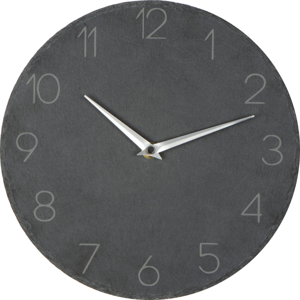 Logotrade promotional merchandise photo of: Slate wall clock GRAZ