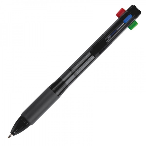 Logo trade promotional merchandise photo of: Plastic ballpen 4in1 NEAPEL