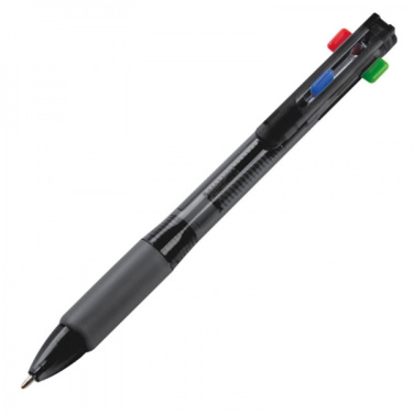 Logo trade corporate gift photo of: Plastic ballpen 4in1 NEAPEL