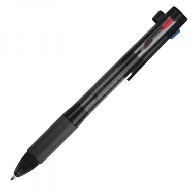 Logo trade promotional items image of: Plastic ballpen 4in1 NEAPEL