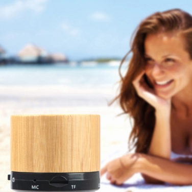 Logotrade promotional merchandise image of: Bamboo bluetooth speaker FLEEDWOOD