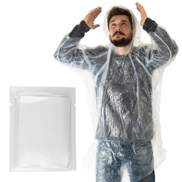 Logo trade advertising products image of: Rain poncho GREAT FALLS