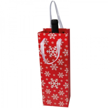 Logo trade promotional merchandise image of: Wine bag in Christmas design LAPLAND