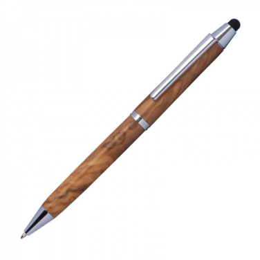 Logotrade promotional gift image of: Wooden ballpen with touch function ERFURT