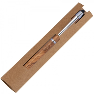 Logo trade promotional products picture of: Wooden ballpen with touch function ERFURT