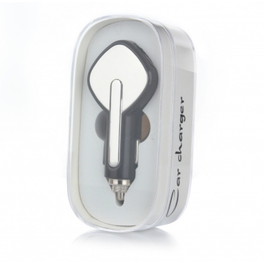 Logo trade promotional items picture of: Dual USB Car Charger