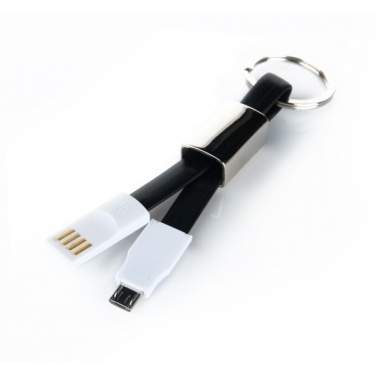 Logotrade promotional item image of: Data transfer cable and keyring