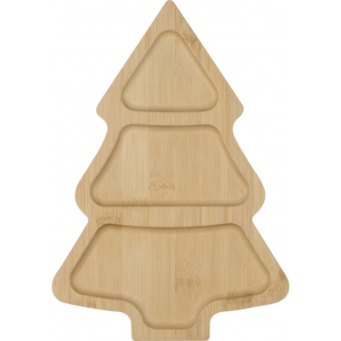 Logo trade advertising products image of: Bamboo snack tray LOUISVILLE
