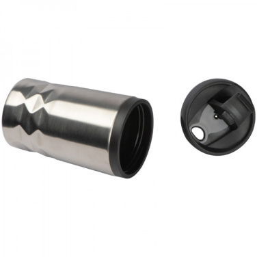 Logotrade promotional gifts photo of: Stainless steel mug with lid ROMA 250 ml