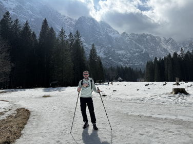 Logo trade promotional item photo of: Trekking poles DENALI Schwarzwolf