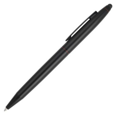 Logo trade promotional items image of: Metal ballpoint pen, touch pen RENDOME Pierre Cardin