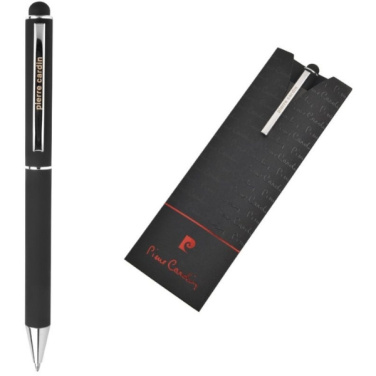Logo trade promotional products image of: Metal ballpoint pen, touch pen, soft touch CLAUDIE Pierre Cardin