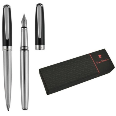 Logotrade promotional gifts photo of: Writing set ballpoint pen & fountain pen CHRISTOPHE Pierre Cardin