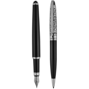 Logo trade promotional giveaways picture of: Writing set ballpoint pen & fountain pen JACQUES Pierre Cardin
